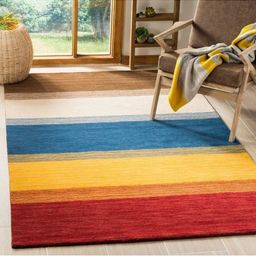 IMRA CARPET Brown Abstract Handmade Woollen Carpet-picture-43