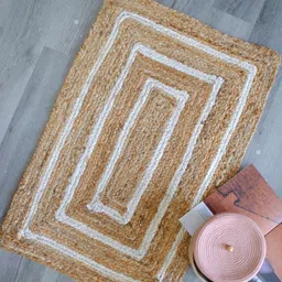 Art Avenue Breton Beige & White Braided Jute Rectangular Rug-image-52