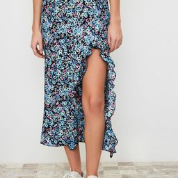 Trendyol Printed Straight Midi Skirt-image-56
