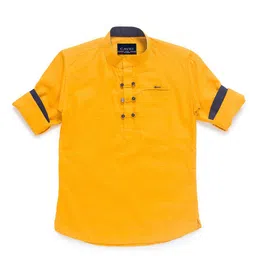 CAVIO Boys Yellow Casual Shirt-image-14
