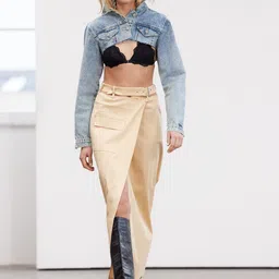 Trendyol Front Slit Midi Skirt-image-71