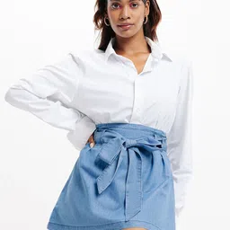 FREAKINS Pure Cotton A-Line Mini Skirts-picture-56