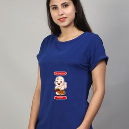 SillyBoom Graphic Printed Extended Sleeves Cotton Lycra Maternity Feeding T-shirt-image-110