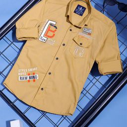 SKY HEIGHTS Boys Typography Printed Pure Cotton Casual Shirt-image-61
