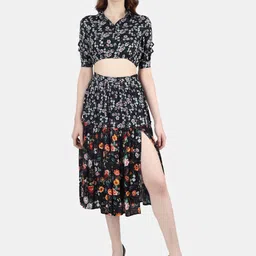 Sukshat Floral Printed Midi Skirt-picture-32