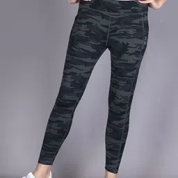 Lyra Women Camouflage Printed Rapid-Dry Ankle-Length Gym Tights-22