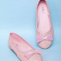 toothless Girls Embellished Party Ballerinas With Bows-24
