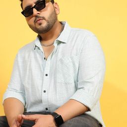 Instafab Plus Classic Fit Horizontal Striped Casual Shirt-image-88