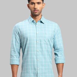 Parx Men Slim Fit Checked Cotton Casual Shirt-image-68