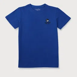 Palm Tree Boys Navy Blue Typography Printed T-shirt-image-77