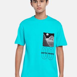 Coolsters by Pantaloons Boys Teal Printed T-shirt-picture-42
