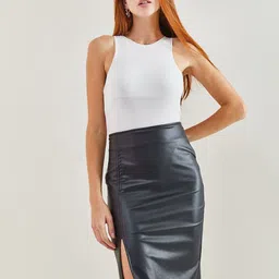 BIANCO LUCCI Pencil Knee Length Skirts-image-79