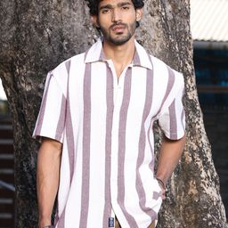 The Roadster Lifestyle Co Striped Pure Cotton Spread Collar Casual Shirts-image-69