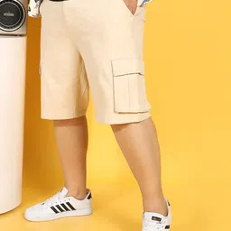 Instafab Plus Size Men Mid Rise Regular Fit Outdoor Shorts-picture-32