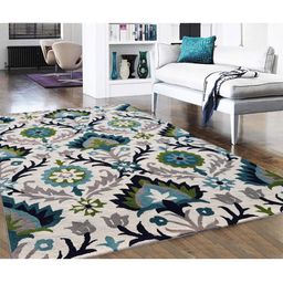 IMRA CARPET Grey Ethnic Motifs Woollen Carpet-picture-42