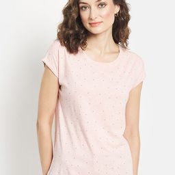 METTLE Women Pink Printed Extended Sleeves T-shirt-picture-35