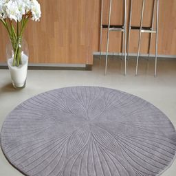 Safiya Carpet Grey Floral Hand-Tufted Woollen Carpets-53