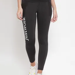 Boston Club Women Black & White Printed Training or Gym Skinny-Fit Tights-image-68