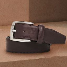 Pacific Gold Men Textured Formal Belt-image-19