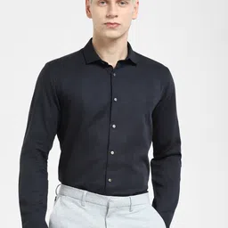 Jack & Jones Men Multi Striped Slim Fit Formal Cotton Shirt-image-75