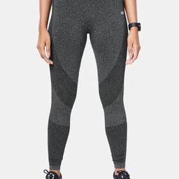 The Souled Store Women Charcoal Solid Training Tights-16