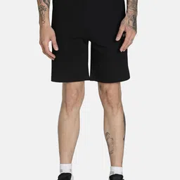 Puma Men Black Solid Cotton Slim-Fit Shorts-image-53