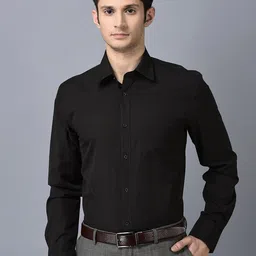 CANOE Spread Collar Pure Cotton Smart Formal Shirt-image-28