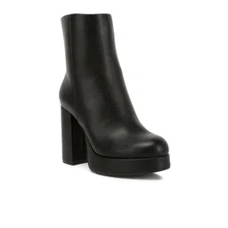 London Rag Women Platform Heeled Mid-Top Chunky Boots-47