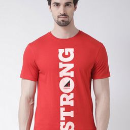Friskers Men Red Typography Printed T-shirt-image-84