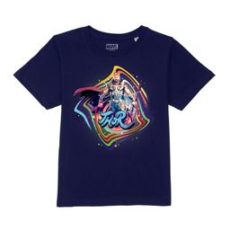 Marvel by Wear Your Mind Boys Navy Blue Thor Printed Indigo T-shirt-picture-0