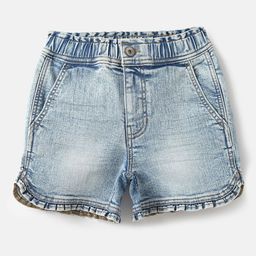 United Colors of Benetton Girls Washed Slim Fit Cotton Denim Shorts-image-30