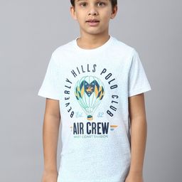 Beverly Hills Polo Club Boys Typography Printed Round Neck Pure Cotton T-shirt-picture-2