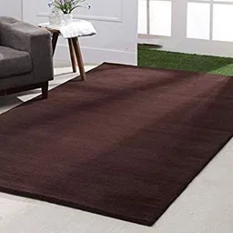 IMRA CARPET Brown Solid Woollen Carpet-image-73