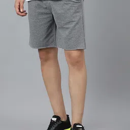 Kotty Men Grey Mid-Rise Regular Shorts-image-35