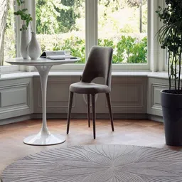 Safiya Carpet Grey Floral Hand-Tufted Woollen Carpets-34