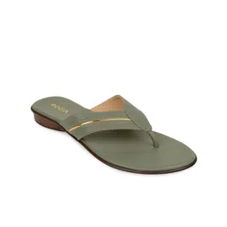Rocia Women Green Open Toe Flats-image-12