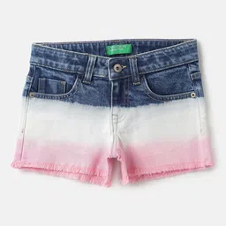 United Colors of Benetton Girls  Regular Fit Washed Cotton Denim Shorts-image-84