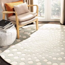 Safiya Carpet Grey Geometric Hand-Tufted Woollen Carpets-39