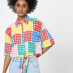 ONLY Women White Printed Casual Shirt-image-23
