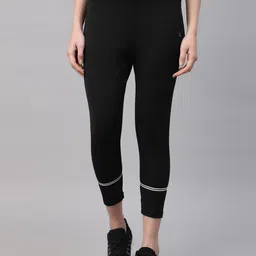 HRX by Hrithik Roshan Black Women High-Rise Cropped Training Tights-image-79