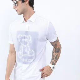 KETCH Graphic Printed Cotton Slim Fit Casual Shirt-image-17
