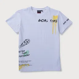 Gini and Jony Boys White graphic Printed   T-shirt-image-63