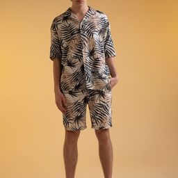 DeFacto Men Printed Chino Shorts-51
