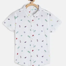 MINI KLUB Boys Printed Pure Cotton Casual Shirt-image-67