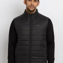 Status Quo Men Black Padded Jacket-image-73