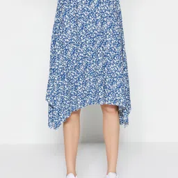Trendyol Floral Printed A-Line Midi Skirt-image-57
