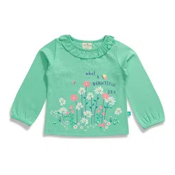 JusCubs Girls Floral Printed Cotton T-shirt-17