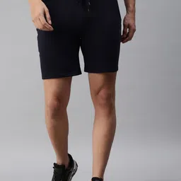 ONN Men Mid Rise Pure Cotton Sports Shorts-image-95