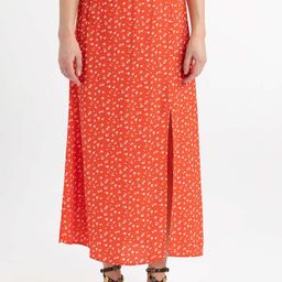 DeFacto Printed Straight Maxi Skirts-image-19