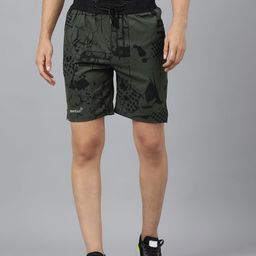 SPORT SUN Abstract Printed Mid-Rise Sports Shorts-image-92